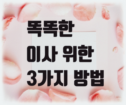  이천포장이사 똑똑한 이사를 위한 3가지 방법