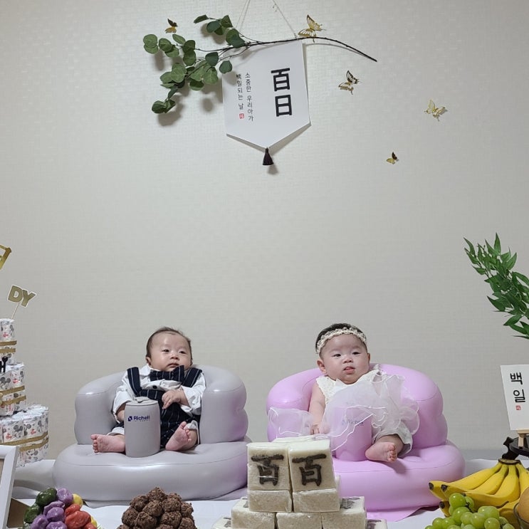  우리 조카들 백일!