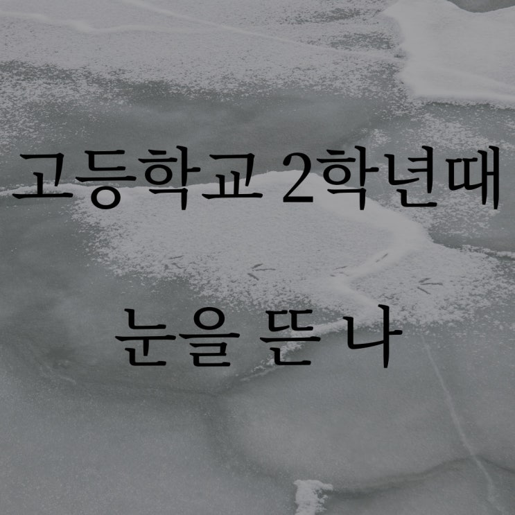  고등학교 2학년때 눈을뜬 나 / 네이트판 레전드 실화 공포 무서운 썰