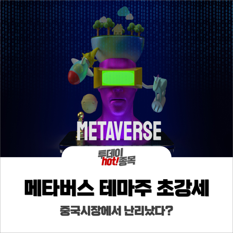  [오후장 특징주] 메타버스 테마주 강세, 중국 시장에서 난리났다?