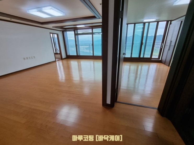  밀양 삼문 푸르지오 온돌마루 코팅해서 오래 써요