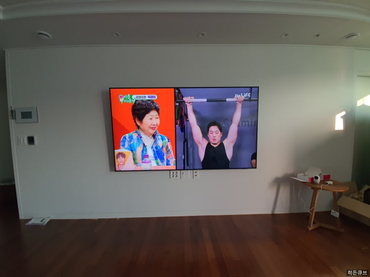  익산선없는벽걸이tv설치 부송오투그란데
