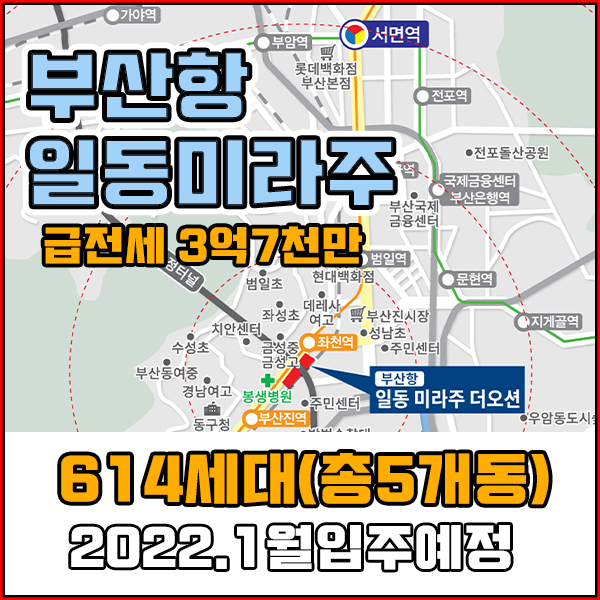  부산항 일동미라주 사전점검일 11.20부터 시작/ 귀한 전세매물 3억7천만 서둘러요