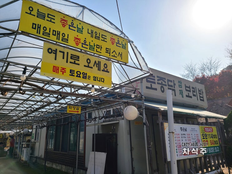 대전 보리밥 청국장 맛집 탑립동 좋은날 후기