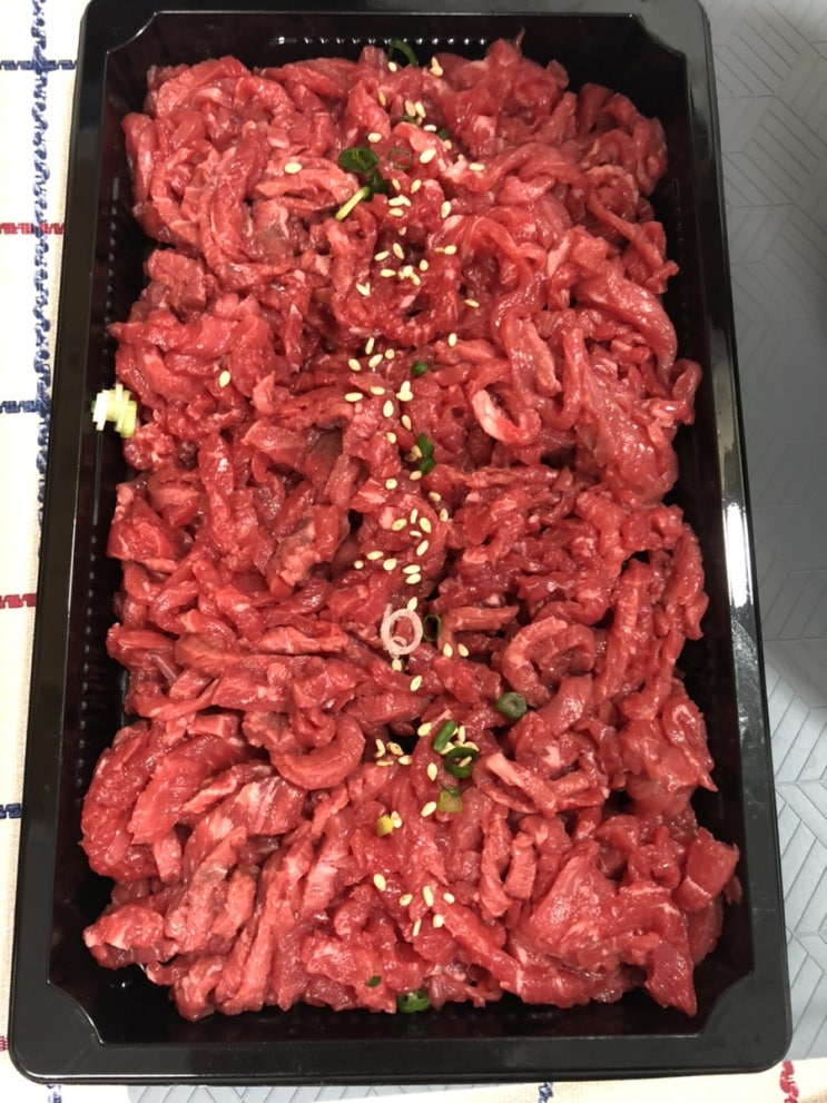  부산 장산/송정/기장 한우육회배달 맛집 내돈내산 추천 '총각축산'