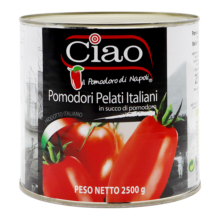 챠오 이탈리아산 토마토홀 박스 (2.5kg x 6개) 차오 알리오올리오 뇨끼 파스타 소스