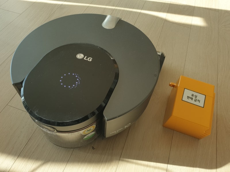 LG전자에서 보내준 LG 코드제로 R9 로봇청소기 배터리 자가 교체 실패 & 기사님 방문 하심 (부....