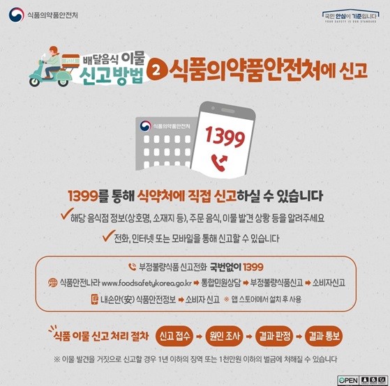  배달음식에 이물이 나왔는데 어떻게 해야할까? 신고하자!