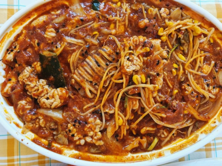  아구듬뿍 알곤마니 순천점 매콤한 알찜 배달로 배터지게