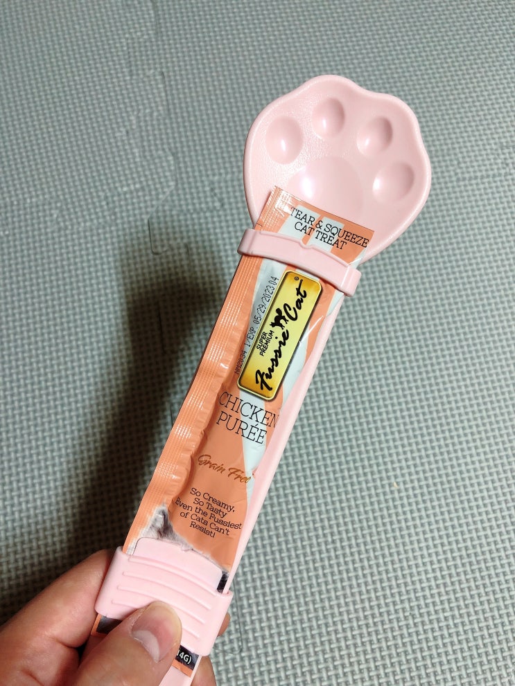  츄르 물어뜯는 널 위해 준비했어 코숏 만세 츄르 스푼으로 깔끔하게 후기!
