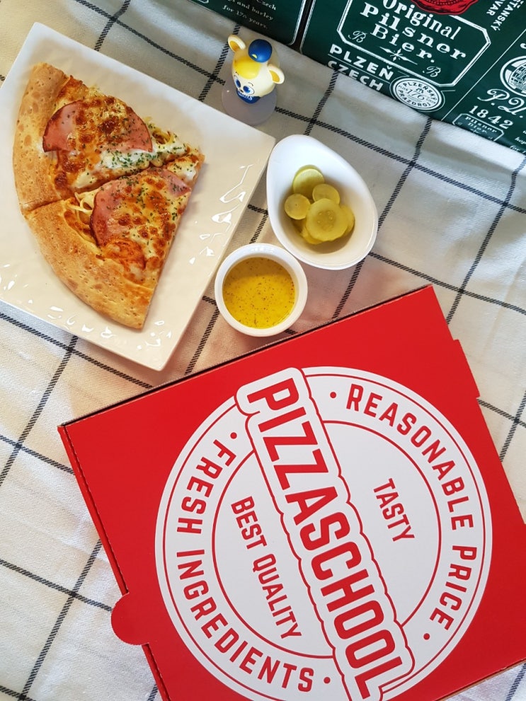  [내돈내산] 가성비 최고 피자스쿨 PIZZA SCHOOL 신당역점 까르보네 피자 솔직 리얼 리뷰 후기