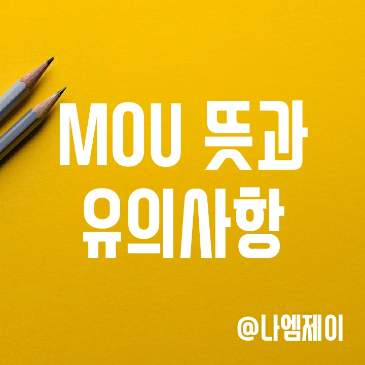 양해각서 MOU 뜻과 체결시 주의사항 (MOU 샘플 문구) 양해각서 MOU 뜻과 체결시 주의사항 (MOU 샘플 문구)