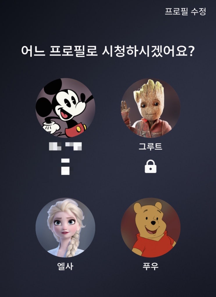  디즈니플러스 4인 동시접속팟 가장 효율적으로 보기!