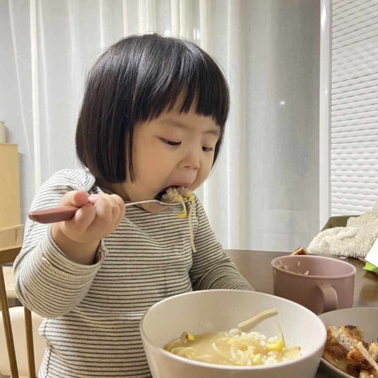 아기국 유아식 육수내기 아이배냇으로 진하게