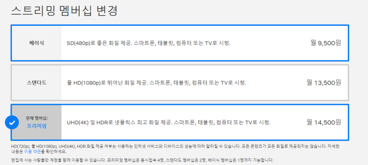  넷플릭스의 가격인상 기습 인상인가요?