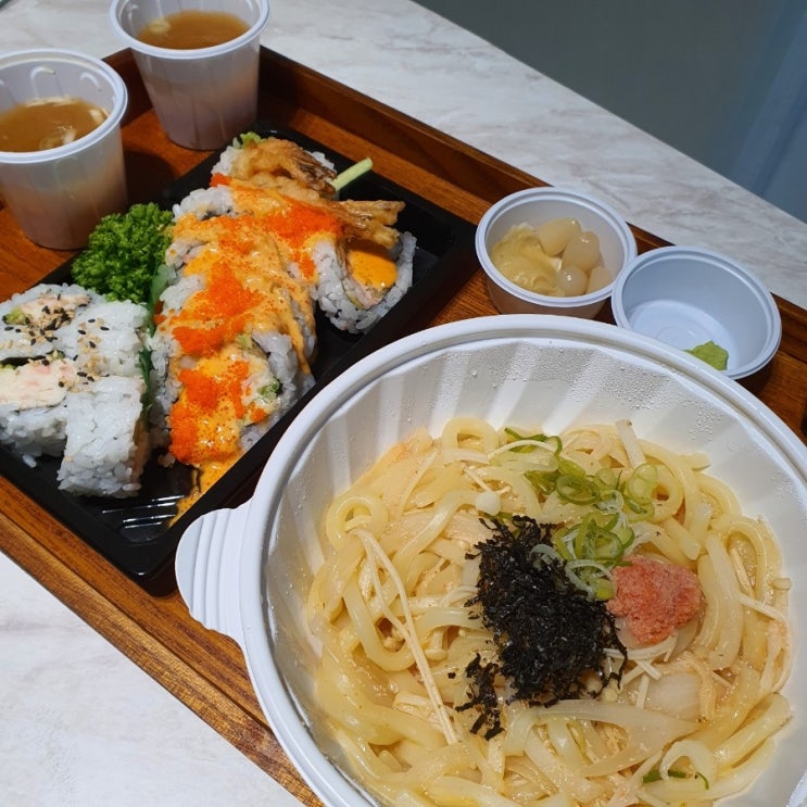  내돈내산> 동두천배달맛집, 명란볶음우동 롤맛집! 바로그 곳 '히즈핸드'