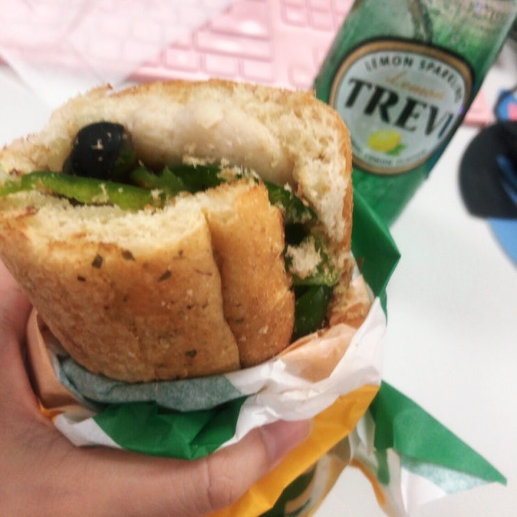  썹린이 써브웨이 주문 꿀팁 노하우 (배민으로 포장픽업하기!)