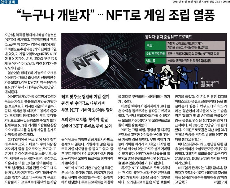 NFT 활성화, 대체 불가능한 콘텐츠 세계 조성(feat. 예술품, 게임산업, 엔터산업)
