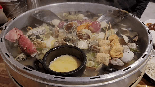  고색동맛집 이토록 거대한 조개전골