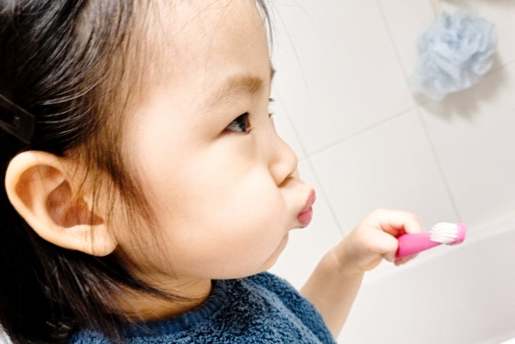  브리스틱 칫솔과 치약으로 양치습관 길러요