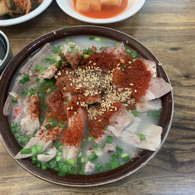  제주 시외버스터미널 해동식당 국밥 먹고 애향운동장 산책