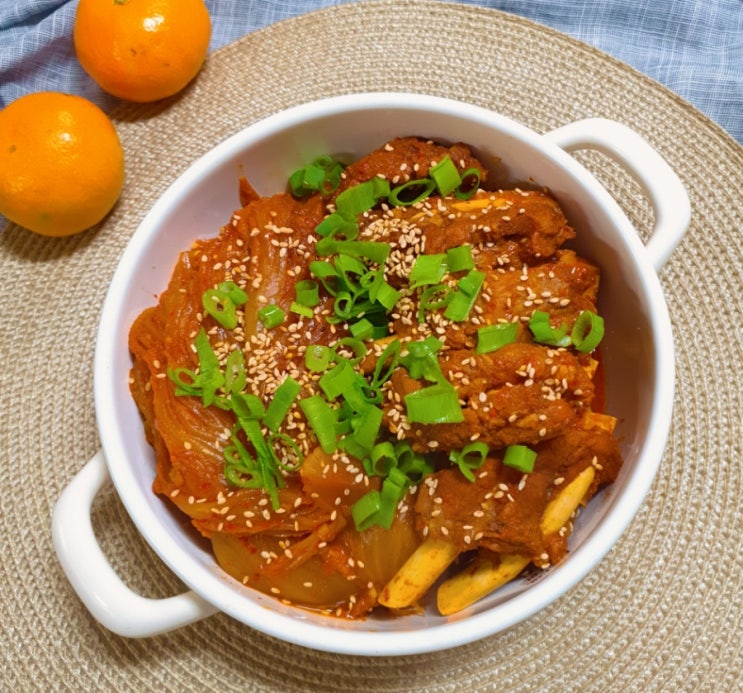 당질제한식으로 만드는 묵은지돼지등갈비찜 등갈비김치찜만드는법