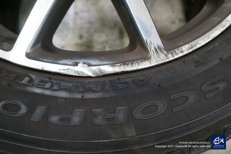  벤츠 G63 AMG (지바겐) 다이아몬드 컷팅 휠수리 휠복원 G바겐 / 쥐바겐