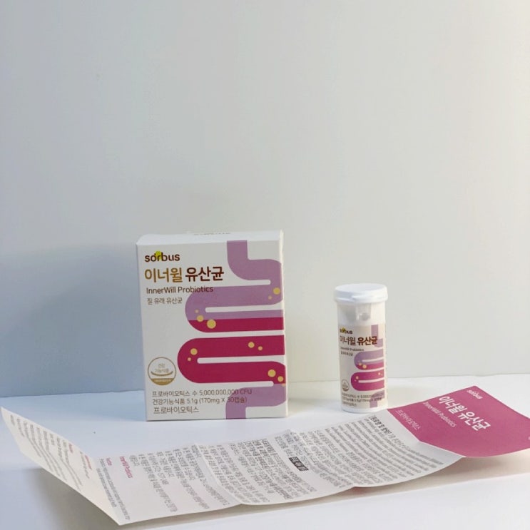  여성 질 유산균 소버스 이너윌 유산균 50억 프로바이오틱스