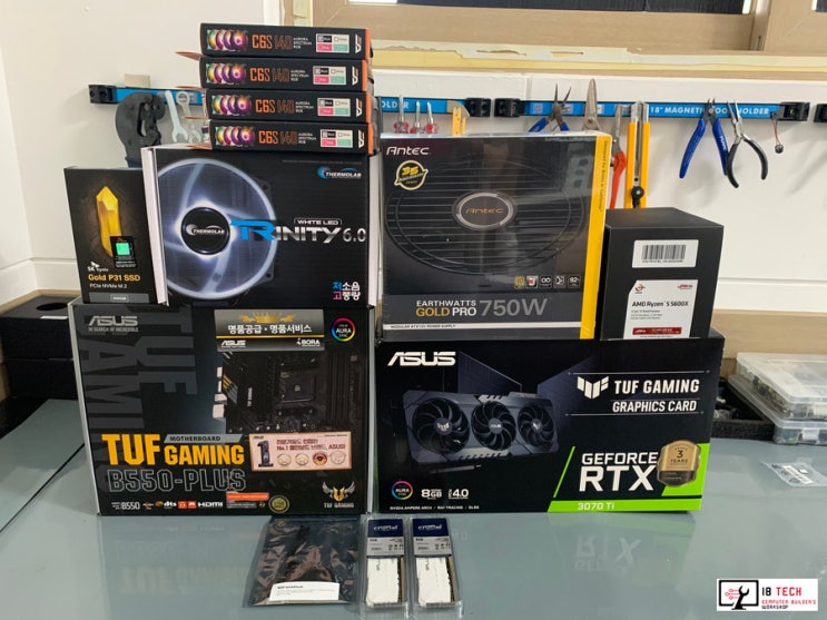  목포 아이비테크 조립PC // 라이젠 5 5600x , RTX 3070Ti 고급 게이밍 조립컴퓨터 빌드