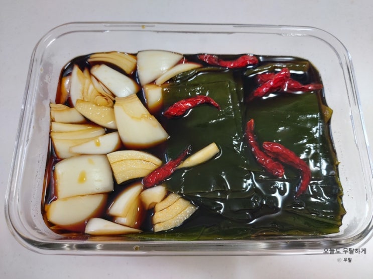  염장다시마로 다시마양파 장아찌 만들기 참소스맛 소스로 고기도둑 밥도둑 멈출 수 없는 중독적인 맛 팁포함