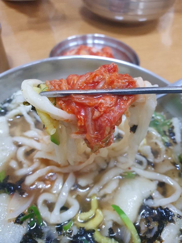 홍두깨손칼국수 역곡상상시장 가성비맛집