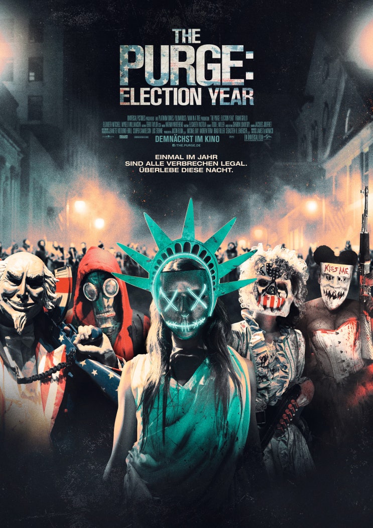 넷플릭스, 영화 '더 퍼지: 심판의 날 (The Purge: Election Year)', 미국, 2016 넷플릭스, 영화 '더 퍼지: 심판의 날 (The Purge: Election Year)', 미국, 2016