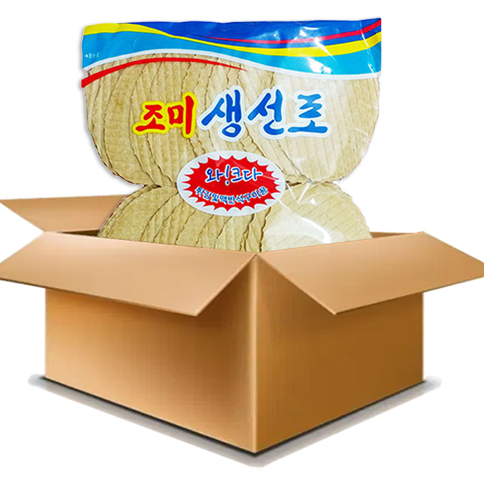  와크다 바삭바삭 맛있는 쥐포 (400g x 20개) 코스트코 대용 에어프라이어 볶음 튀김 쥐치