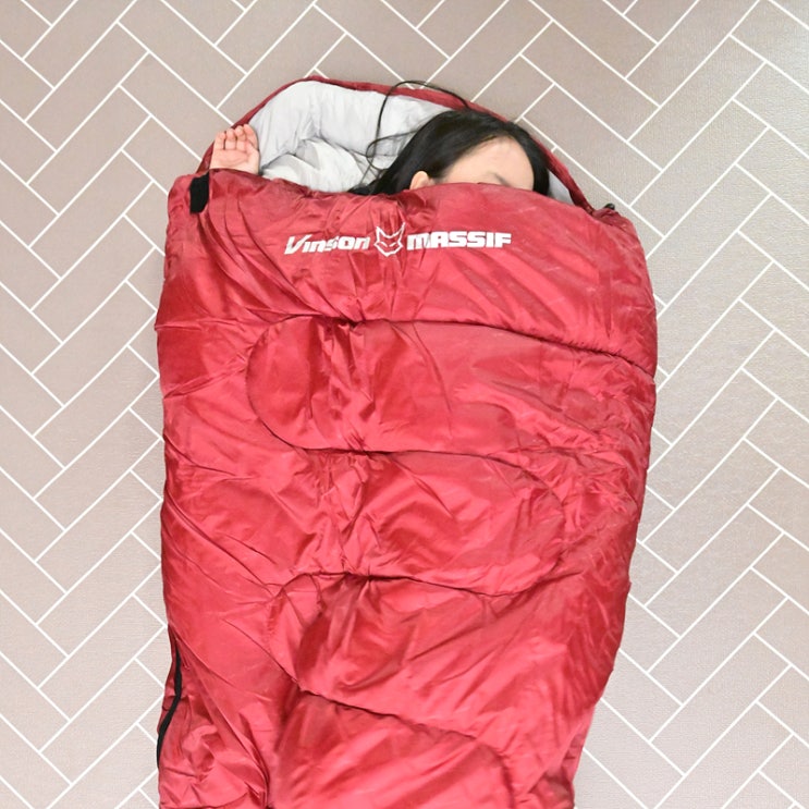  가을 겨울용 빈슨메시프 히프노스 머미 침낭 쉽게 접는 방법