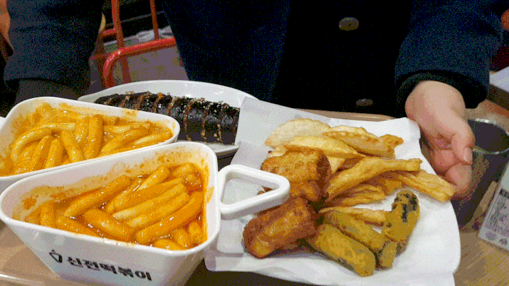  신전떡볶이 메뉴판과 가격 먹방 로제떡볶이 칼로리와 맛