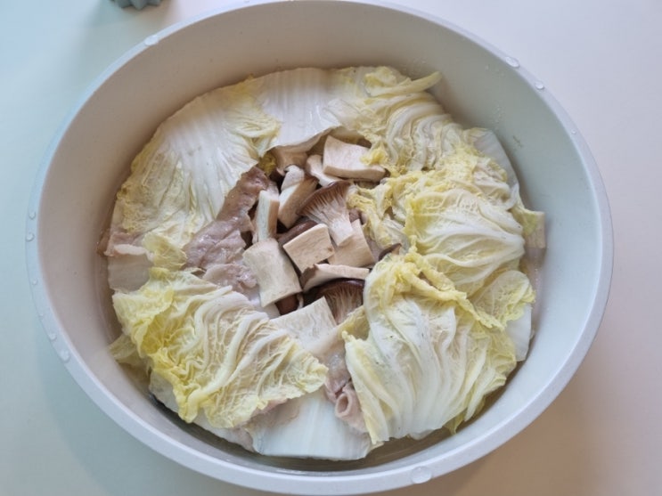  대패삼겹살 배추찜