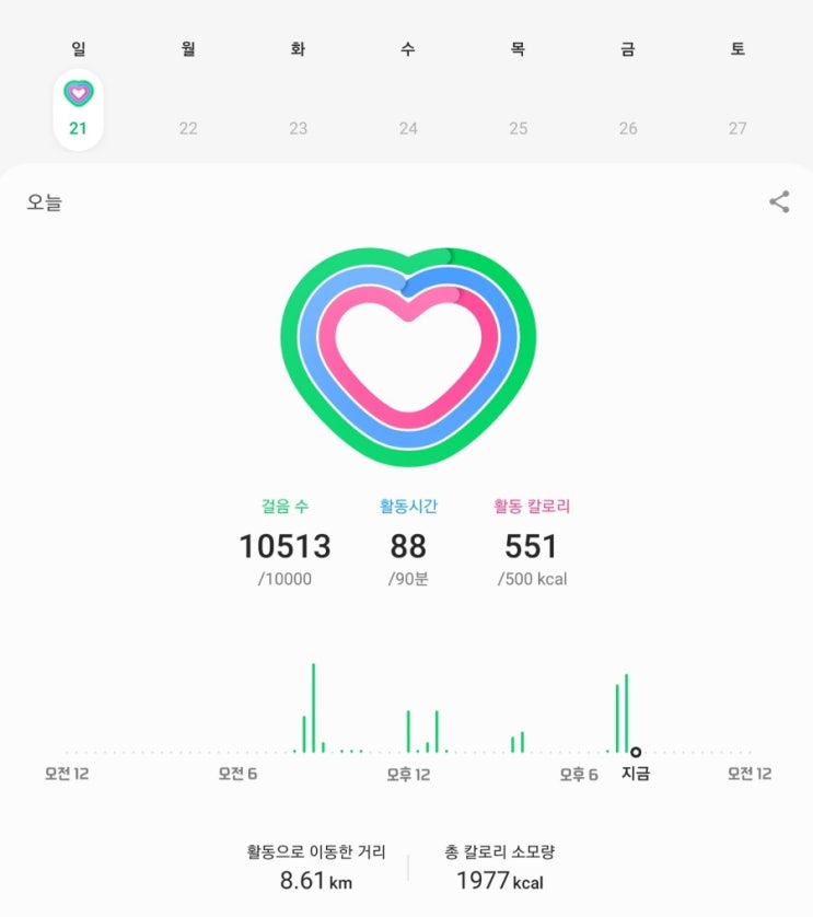  오늘의 하루걷기_#54_1만보 이상 걷기_10500