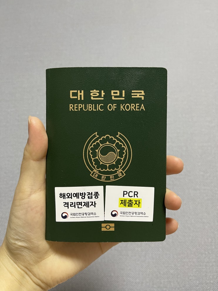 13시간 비행, 인천공항 검역대와 입국십사(+제출 서류들)