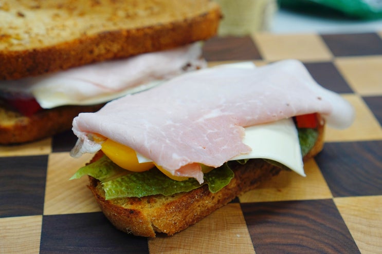 간단한 브런치메뉴 플랑슈 잠봉뵈르 샌드위치 만들기