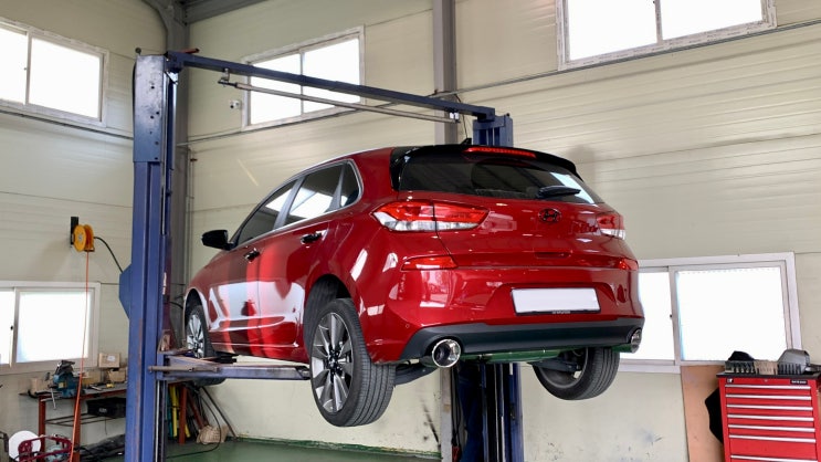  i30 PD 1.6T 스포츠 프리미엄 커스텀 배기 튜닝 & 구조변경 인증, 팝콘/주행 배기음