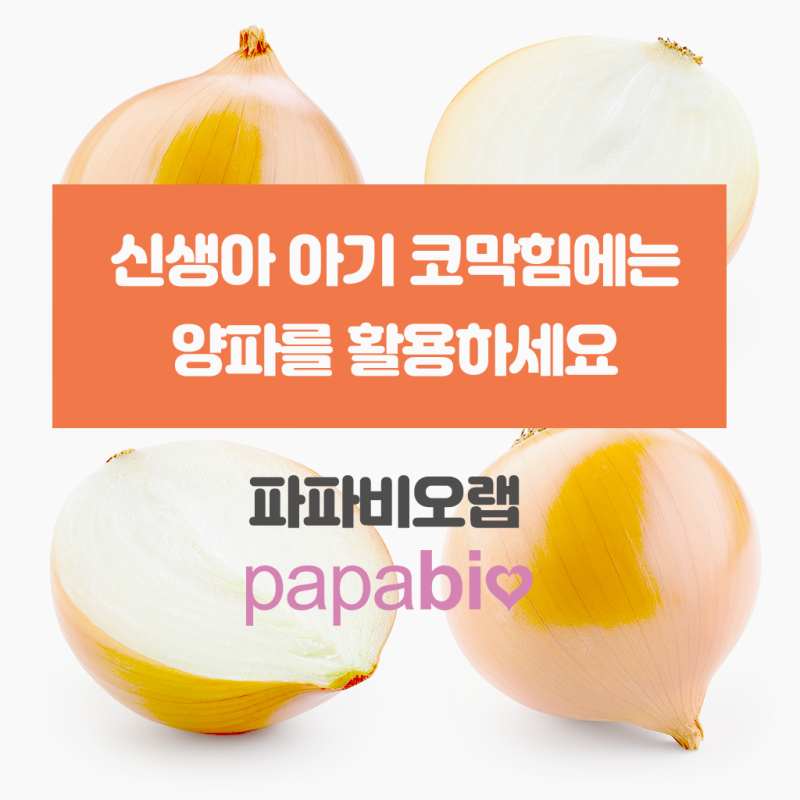 아기 신생아 코막힘 양파로 해결하자