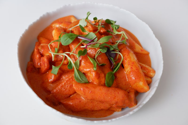 로제 떡볶이 만들기 생크림 없이 맛있게 떡볶이 레시피 깨끗한 고춧가루 대덕상회