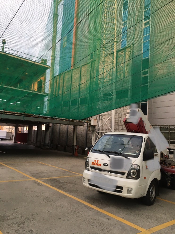  [행복스카이차] 부평 실외골프장 그물망 제거