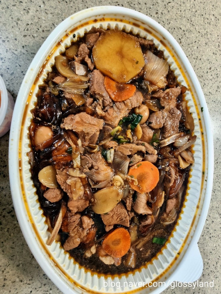  LA갈비찜닭 신흥역 배달맛집으로 먹어봤어요.