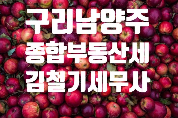  [구리 남양주 세무사] 종합부동산세(종부세) 조회 및 납부 방법, 납부기한, 분납신청