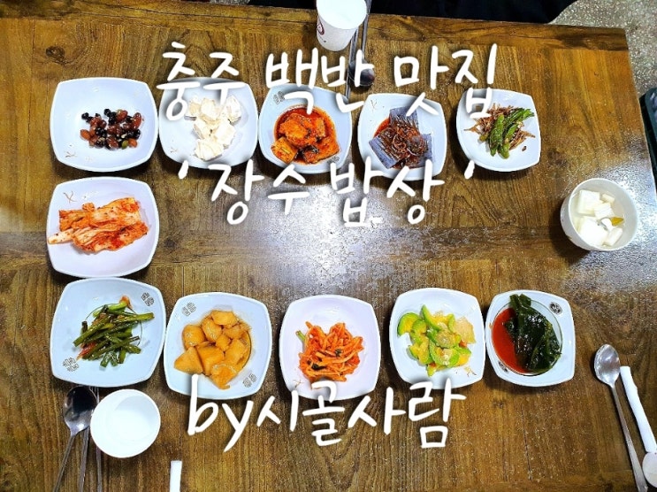  백반의 정석 충주 맛집 ' 장수밥상 '