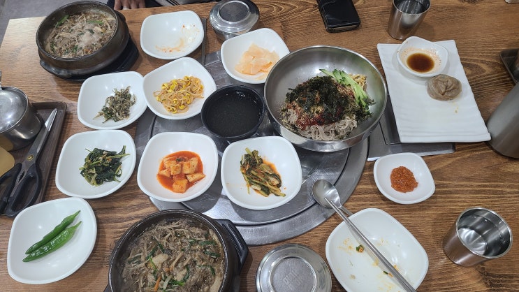 제주 하귀 맛집 어멍이뽑는막국수 집밥같은 도민식당