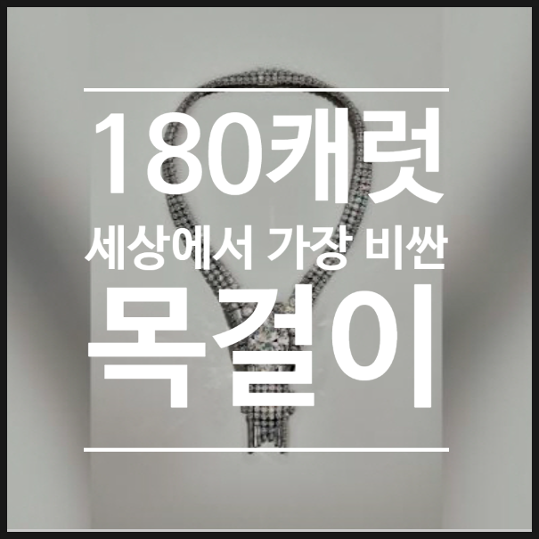 티파니가 공개한 세상에서 가장 비싼 180캐럿 목걸이 feat. 럭셔리 펀드, ETF