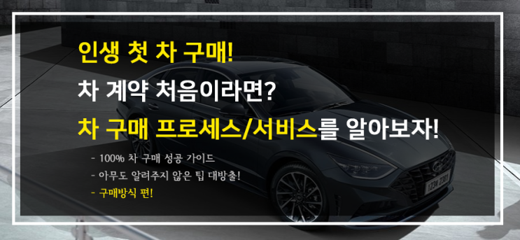  인생 첫차! 차 구매 방법, 신차 계약 방법! (3단계. 온라인, 오프라인 계약방법 고르기!)