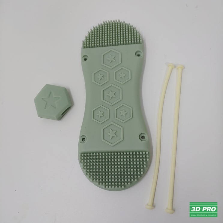 3D프린터로 경도(연성)가 있는 여름용 슬리퍼 제작/폴리우레탄(PU RUBBER) 3D프린팅 시제품/대학생졸업작품 제작[SLA방식/고무소재/염색[쓰리디프로/3D프로/3DPRO]